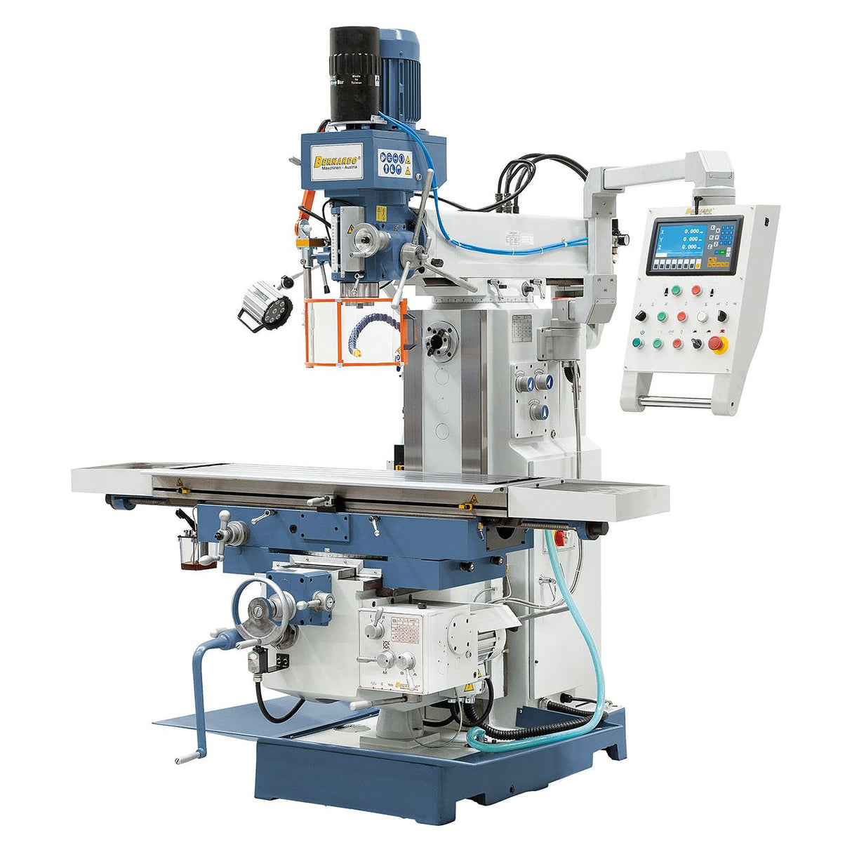 BERNARDO Universalfräsmaschine – Modell UWF 95 N inkl. 3-Achs-DRO ES-12 H und pneumat. Werkzeugklemmung