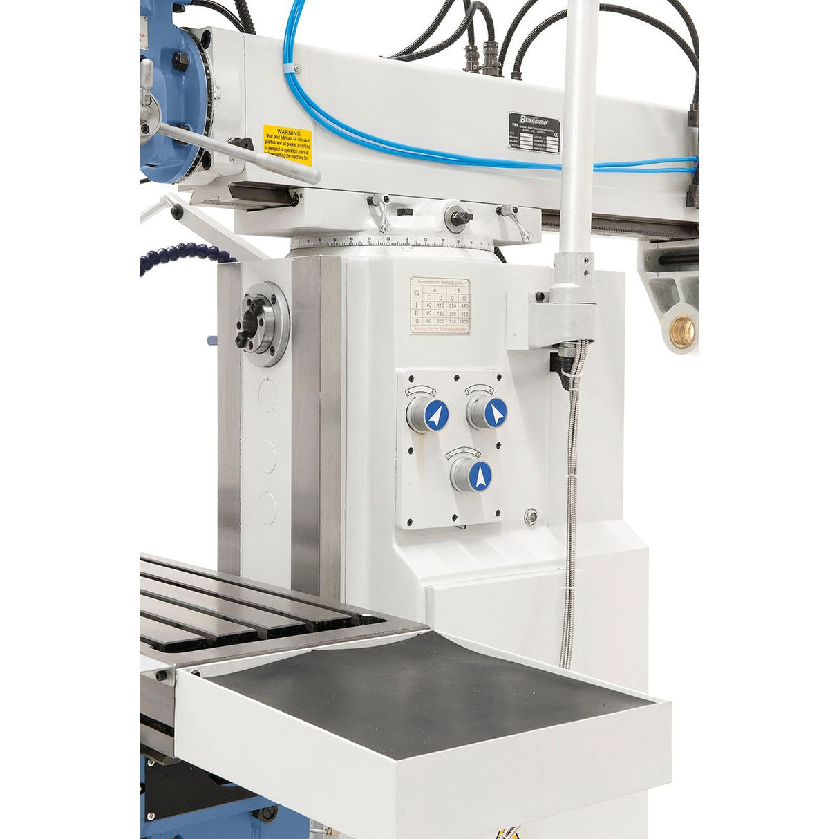 BERNARDO Universalfräsmaschine – Modell UWF 95 N inkl. 3-Achs-DRO ES-12 H und pneumat. Werkzeugklemmung