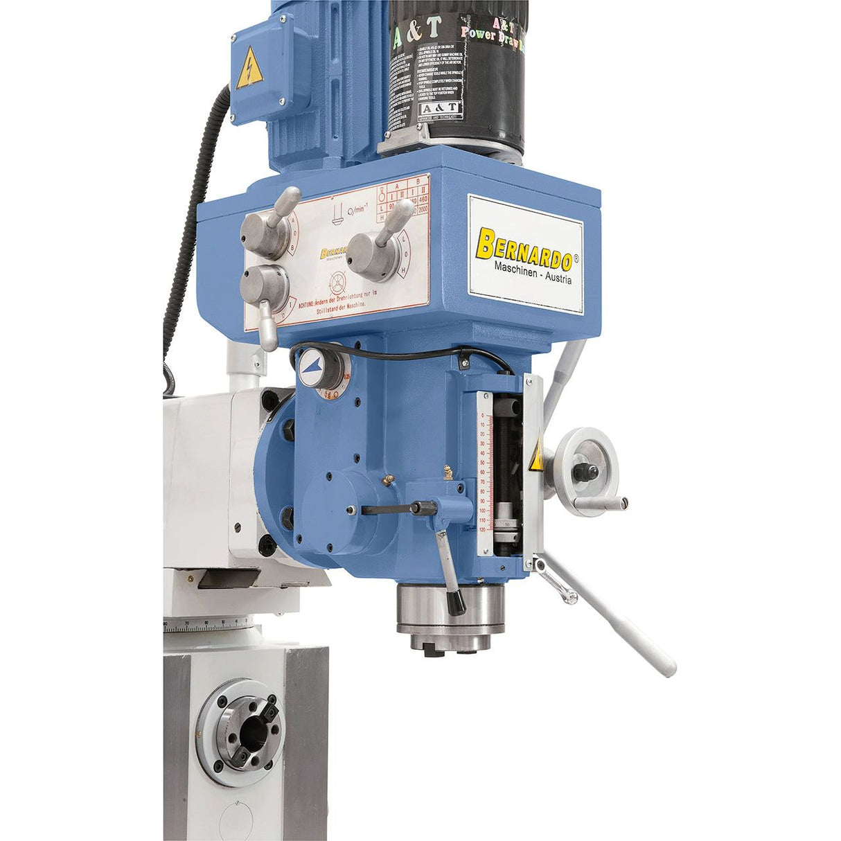 BERNARDO Universalfräsmaschine – Modell UWF 95 N inkl. 3-Achs-DRO ES-12 H und pneumat. Werkzeugklemmung