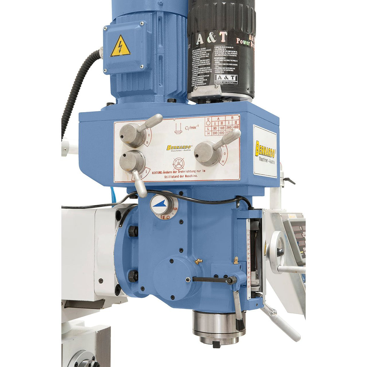 BERNARDO Universalfräsmaschine – Modell UWF 95 N inkl. 3-Achs-DRO ES-12 H und pneumat. Werkzeugklemmung