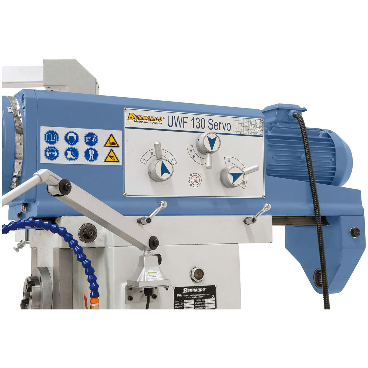 BERNARDO Universalfräsmaschine mit Servoantrieb – Modell UWF 130 Servo inkl. 3-Achs-Digitalanzeige ES-12 H *
