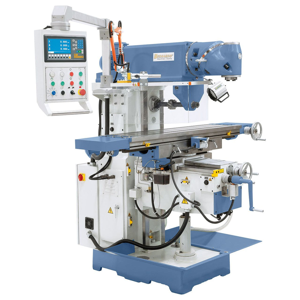 BERNARDO Universalfräsmaschine mit Servoantrieb – Modell UWF 130 Servo inkl. 3-Achs-Digitalanzeige ES-12 H *