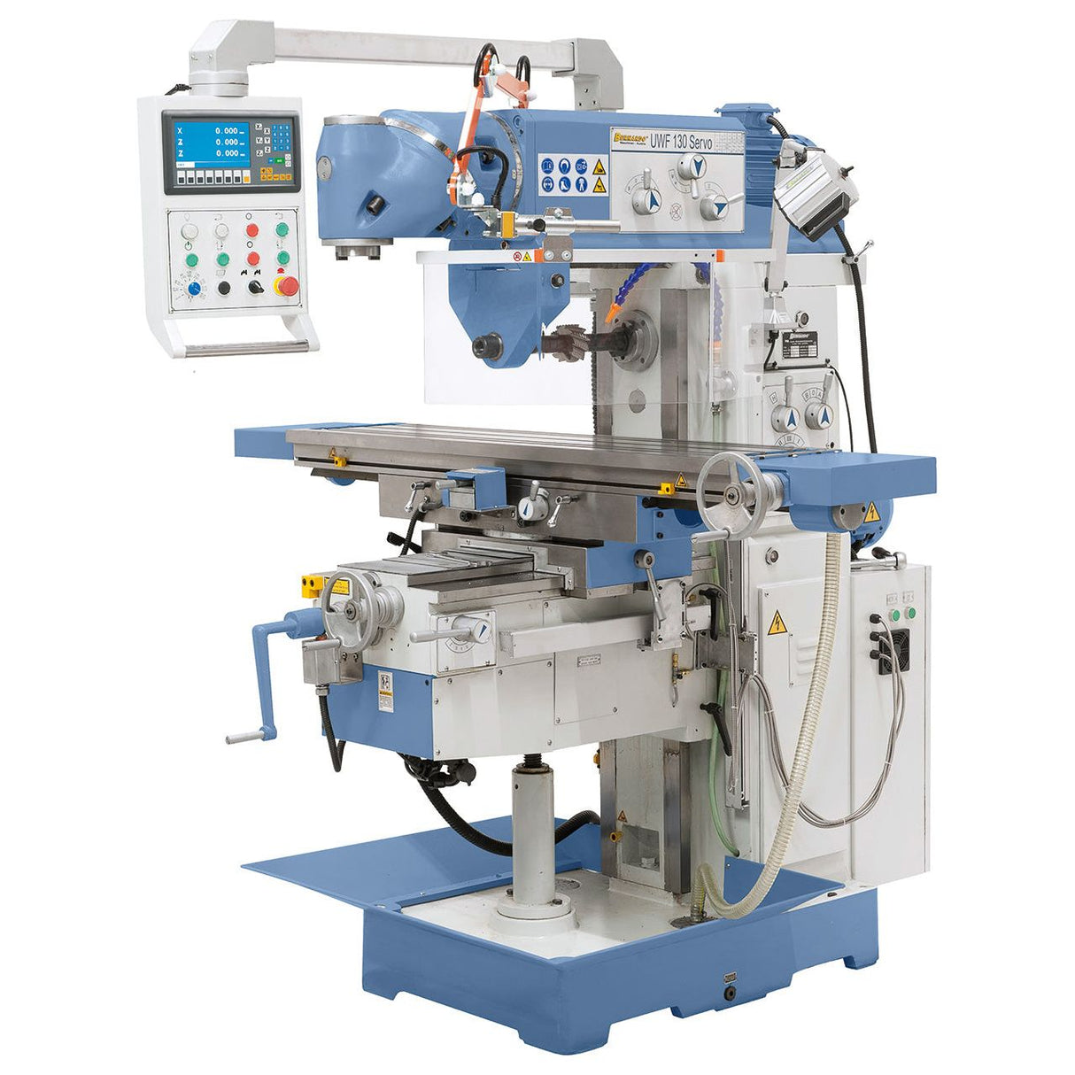 BERNARDO Universalfräsmaschine mit Servoantrieb – Modell UWF 130 Servo inkl. 3-Achs-Digitalanzeige ES-12 H *