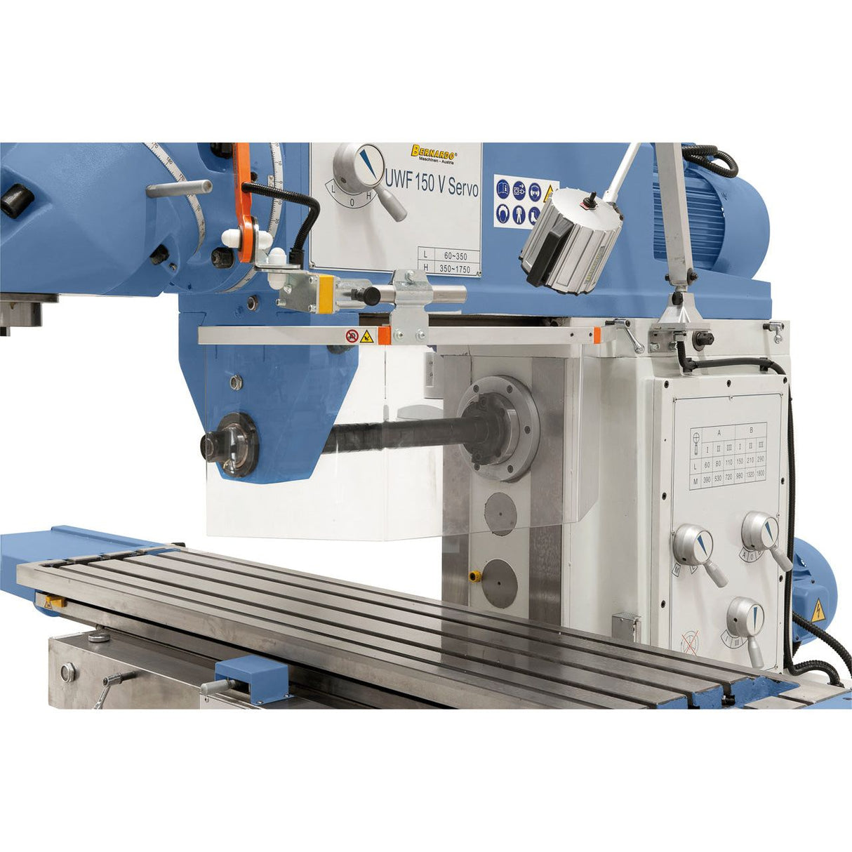 BERNARDO Universalfräsmaschine mit Servoantrieb – Modell UWF 150 V Servo inkl. 3-Achs-Digitalanzeige ES-12 H *