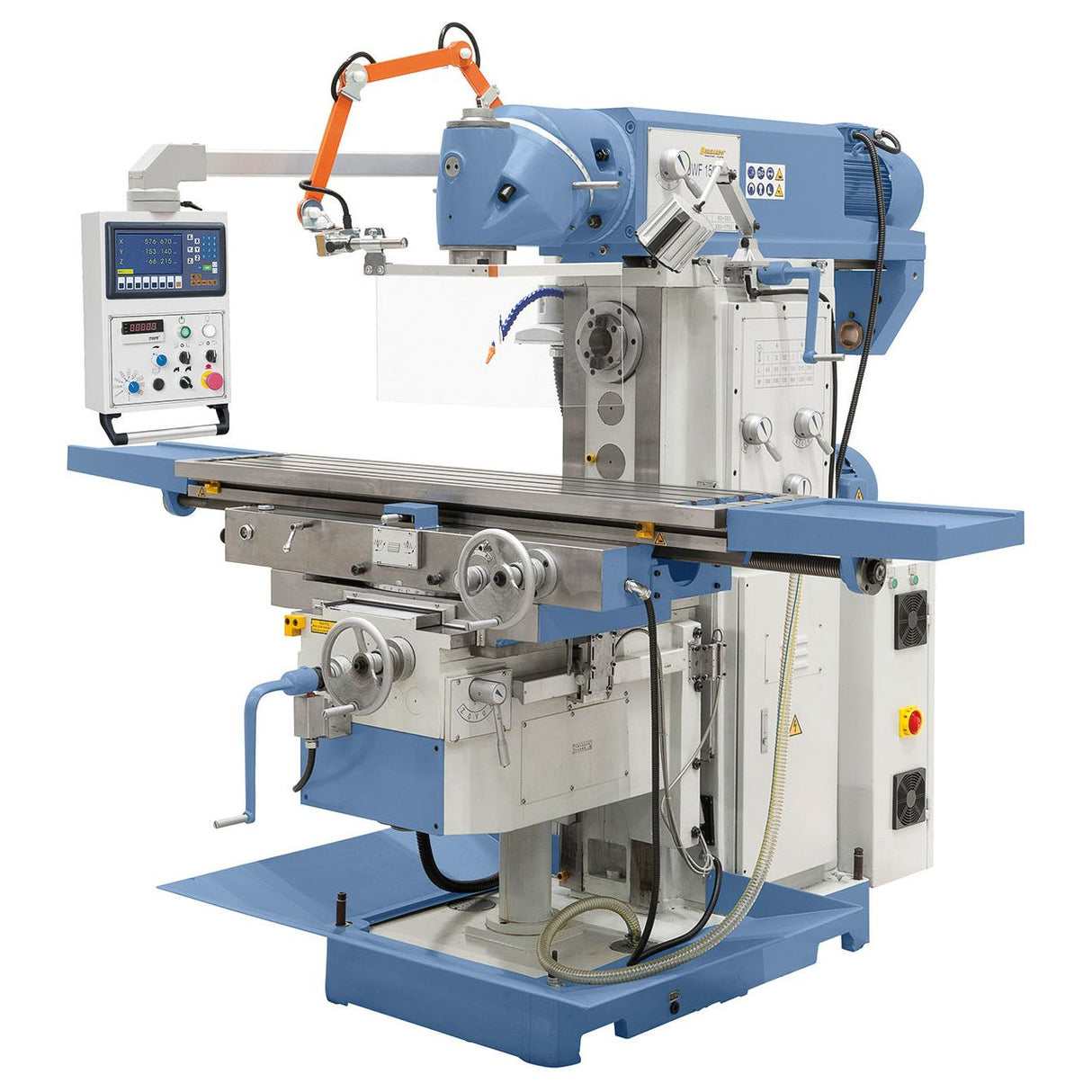 BERNARDO Universalfräsmaschine mit Servoantrieb – Modell UWF 150 V Servo inkl. 3-Achs-Digitalanzeige ES-12 H *