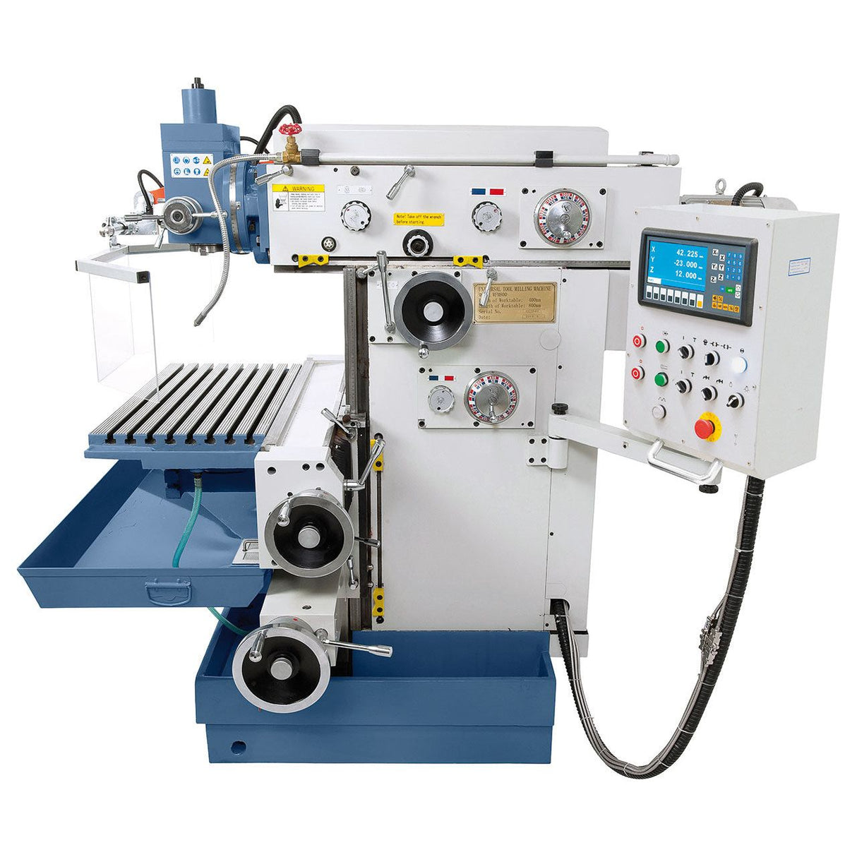 BERNARDO Werkzeugfräsmaschine – Modell WFM 800 inkl. 3-Achs-Digitalanzeige ES-12 H **