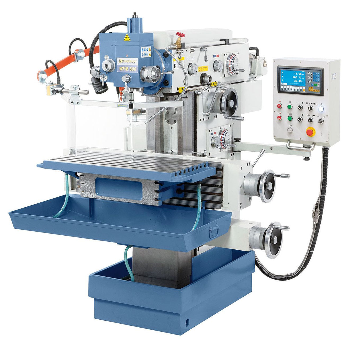 BERNARDO Werkzeugfräsmaschine – Modell WFM 800 inkl. 3-Achs-Digitalanzeige ES-12 H **