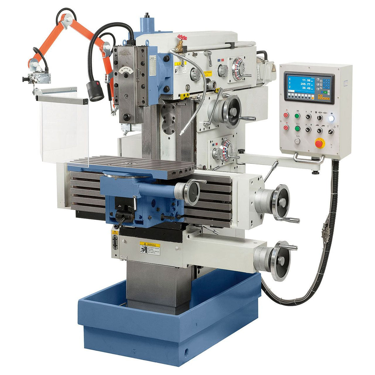 BERNARDO Werkzeugfräsmaschine – Modell WFM 800 inkl. 3-Achs-Digitalanzeige ES-12 H **