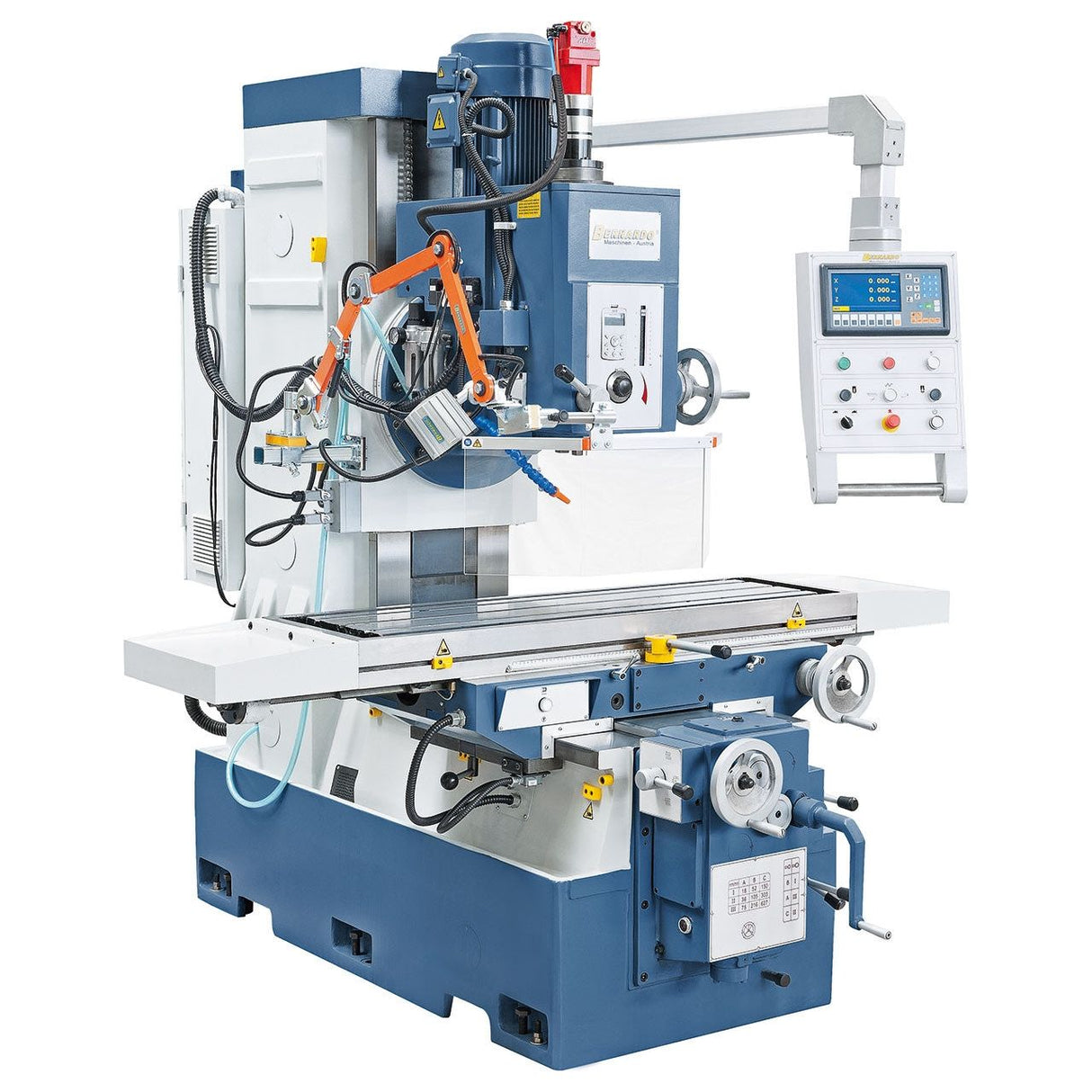 BERNARDO Bettfräsmaschine – Modell BFM 200 inkl. 3-Achs-Digitalanzeige ES-12 H