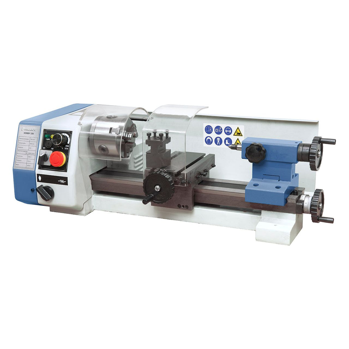 BERNARDO Leitspindeldrehmaschine – Modell Hobby 250 / 230 V