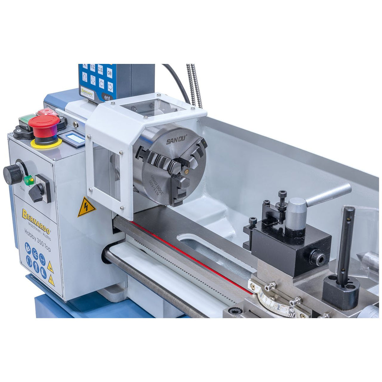 BERNARDO Leitspindeldrehmaschine – Modell Hobby 350 Top / 230 V inkl. 2-Achs Digitalanzeige