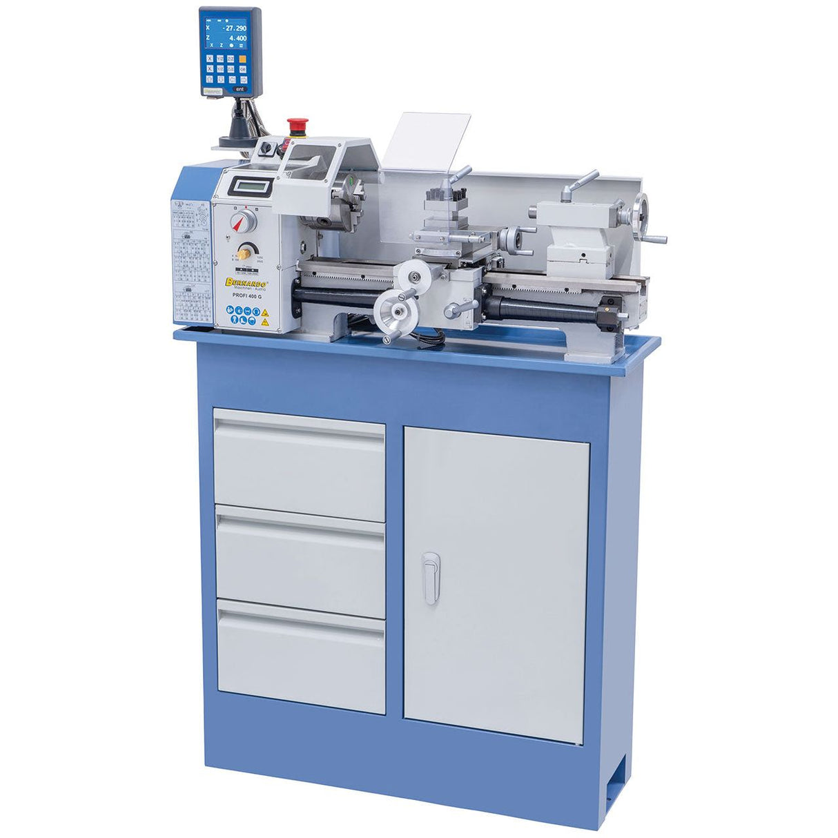 BERNARDO Leitspindeldrehmaschine – Modell Profi 400 G / 230 V inkl. 2-Achs Digitalanzeige DT 40