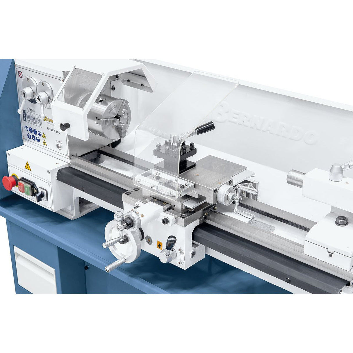 BERNARDO Leitspindeldrehmaschine – Modell Hobby 500 / 400 V inkl. 2-Achs Digitalanzeige DT 40