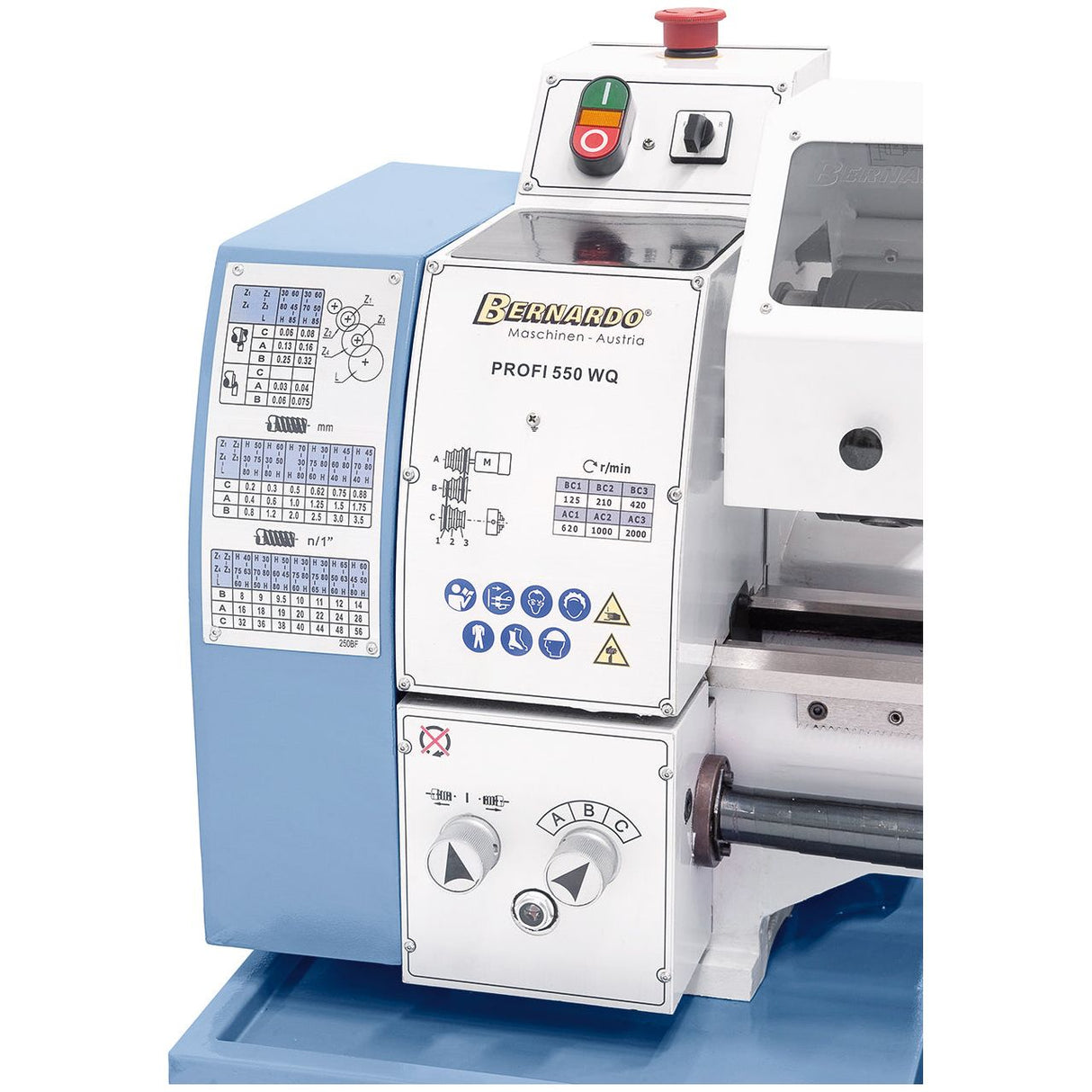 BERNARDO Leitspindeldrehmaschine – Modell Profi 550 WQ / 230 V
