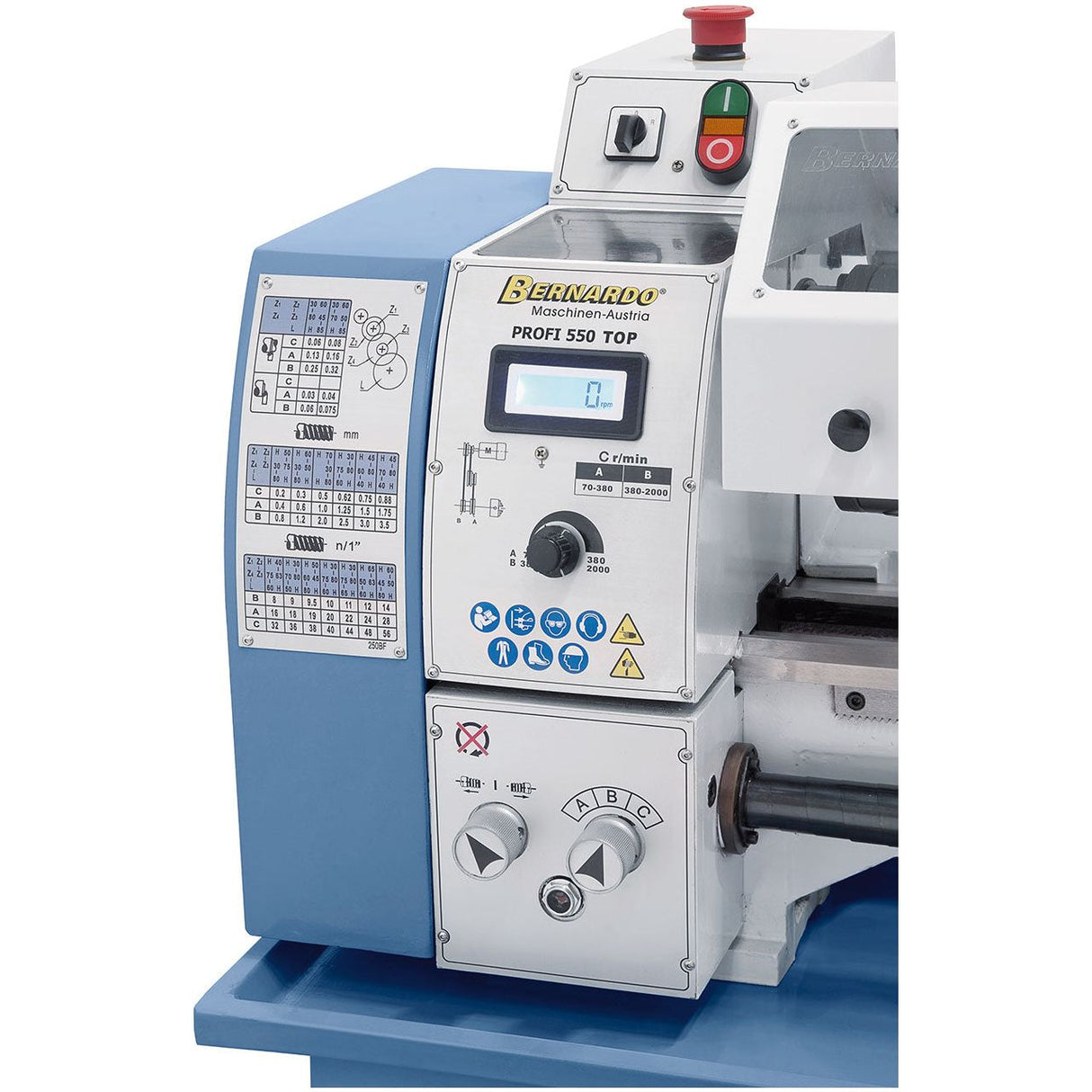 BERNARDO Leitspindeldrehmaschine – Modell Profi 550 Top / 230 V