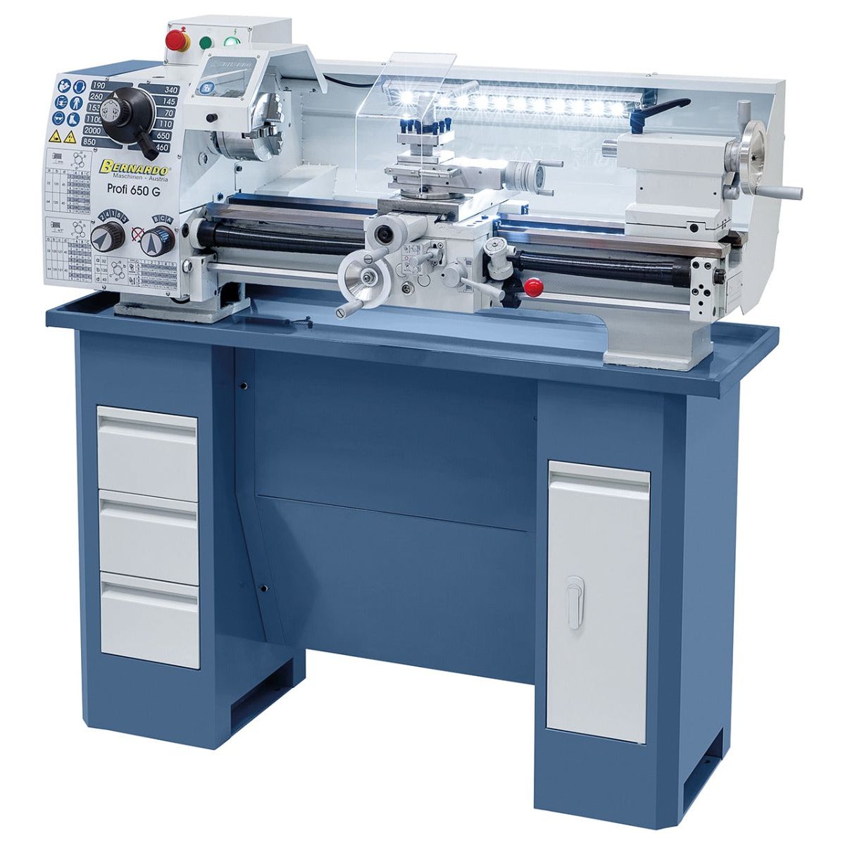 BERNARDO Leit- und Zugspindeldrehmaschine – Modell Profi 650 G / 400 V