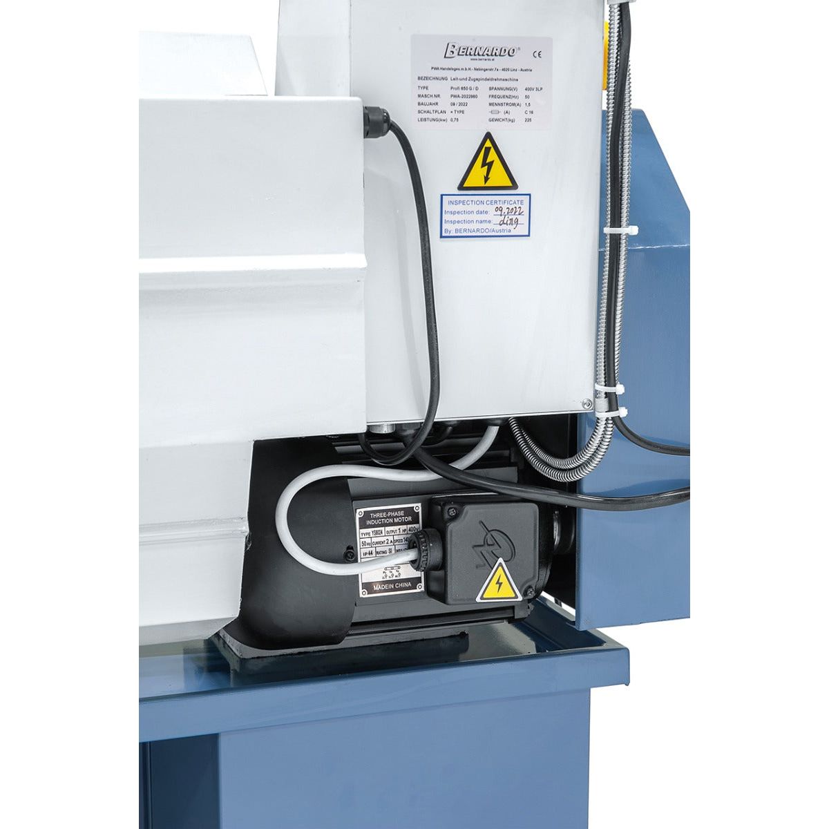 BERNARDO Leit- und Zugspindeldrehmaschine – Modell Profi 650 G / 230 V inkl. 2-Achs-Digitalanzeige ES-12 V