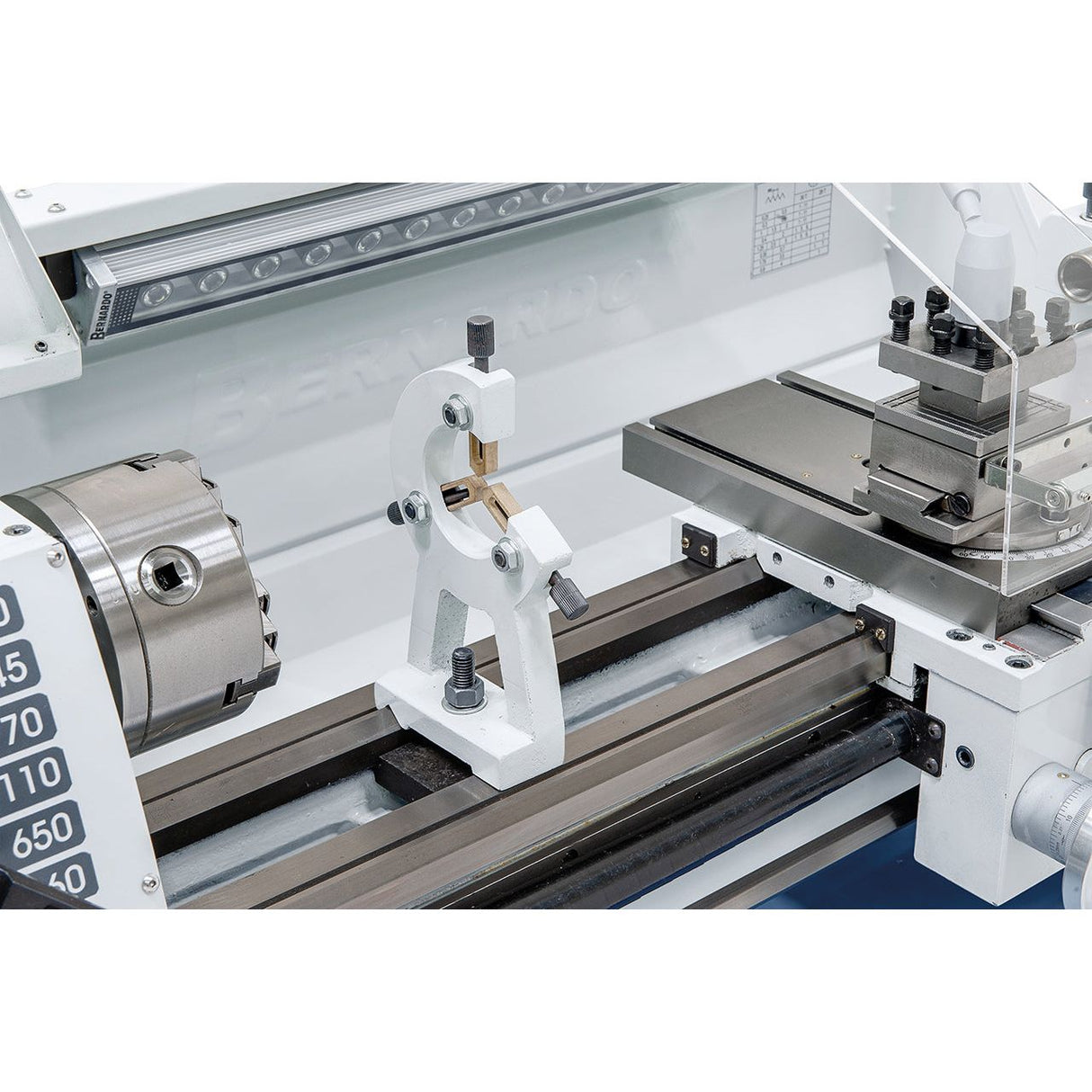 BERNARDO Leit- und Zugspindeldrehmaschine – Modell Profi 650 G / 230 V inkl. 2-Achs-Digitalanzeige ES-12 V