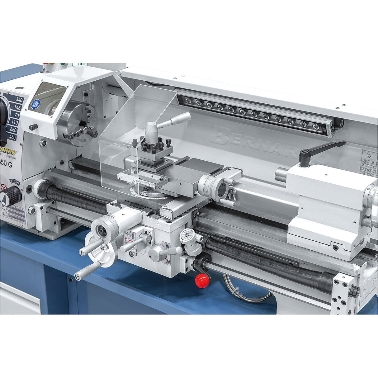BERNARDO Leit- und Zugspindeldrehmaschine – Modell Profi 650 G / 230 V inkl. 2-Achs-Digitalanzeige ES-12 V