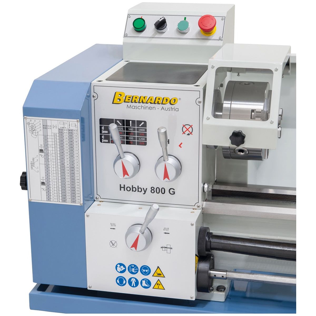 BERNARDO Leit- und Zugspindeldrehmaschine – Modell Hobby 800 G / 400 V