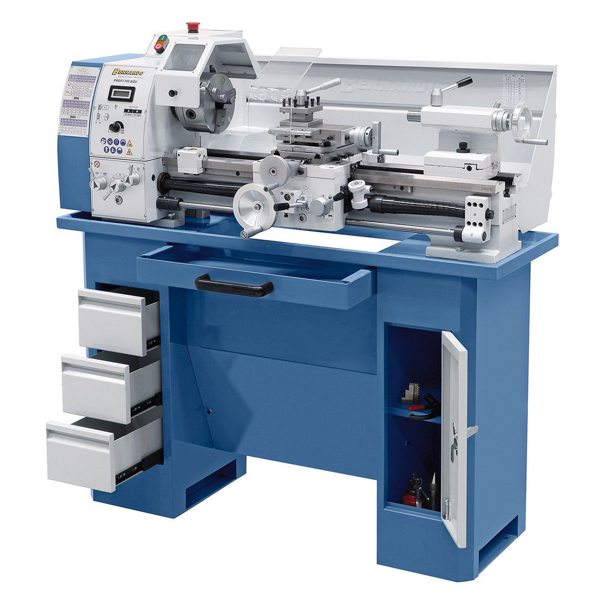 BERNARDO Leit- und Zugspindeldrehmaschine – Modell Profi 700 BQV / 230 V