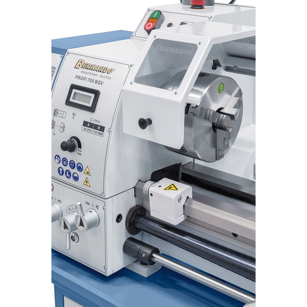 BERNARDO Leit- und Zugspindeldrehmaschine – Modell Profi 700 BQV / 230 V inkl. 2-Achs-Digitalanzeige ES-12 V