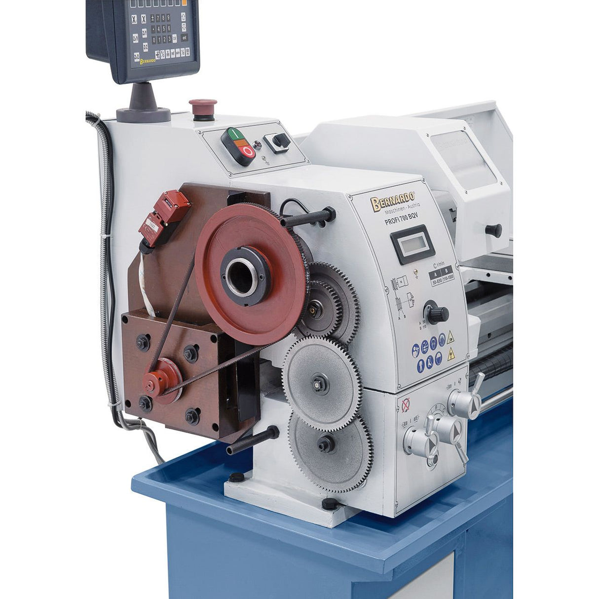 BERNARDO Leit- und Zugspindeldrehmaschine – Modell Profi 700 BQV / 230 V inkl. 2-Achs-Digitalanzeige ES-12 V