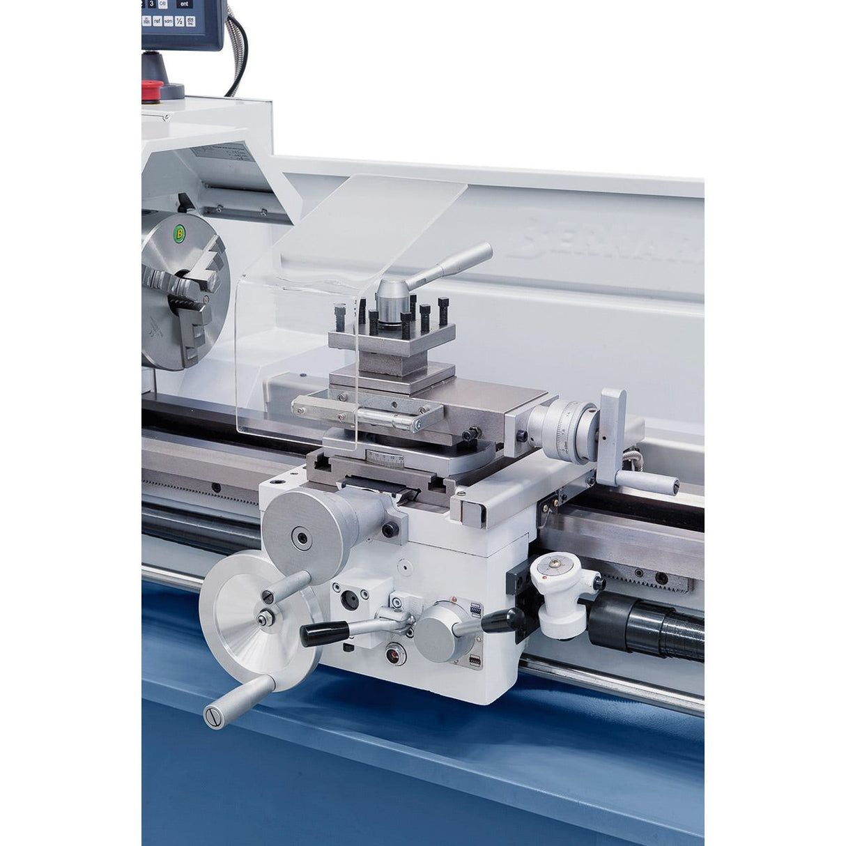 BERNARDO Leit- und Zugspindeldrehmaschine – Modell Profi 700 BQV / 230 V inkl. 2-Achs-Digitalanzeige ES-12 V