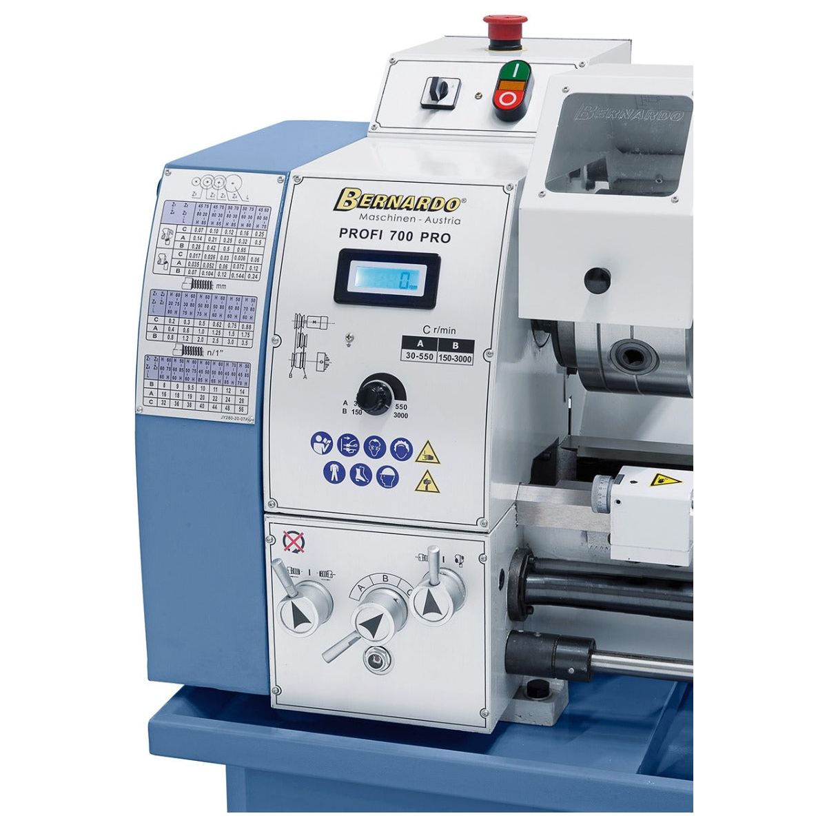 BERNARDO Leit- und Zugspindeldrehmaschine – Modell Profi 700 Pro / 230 V