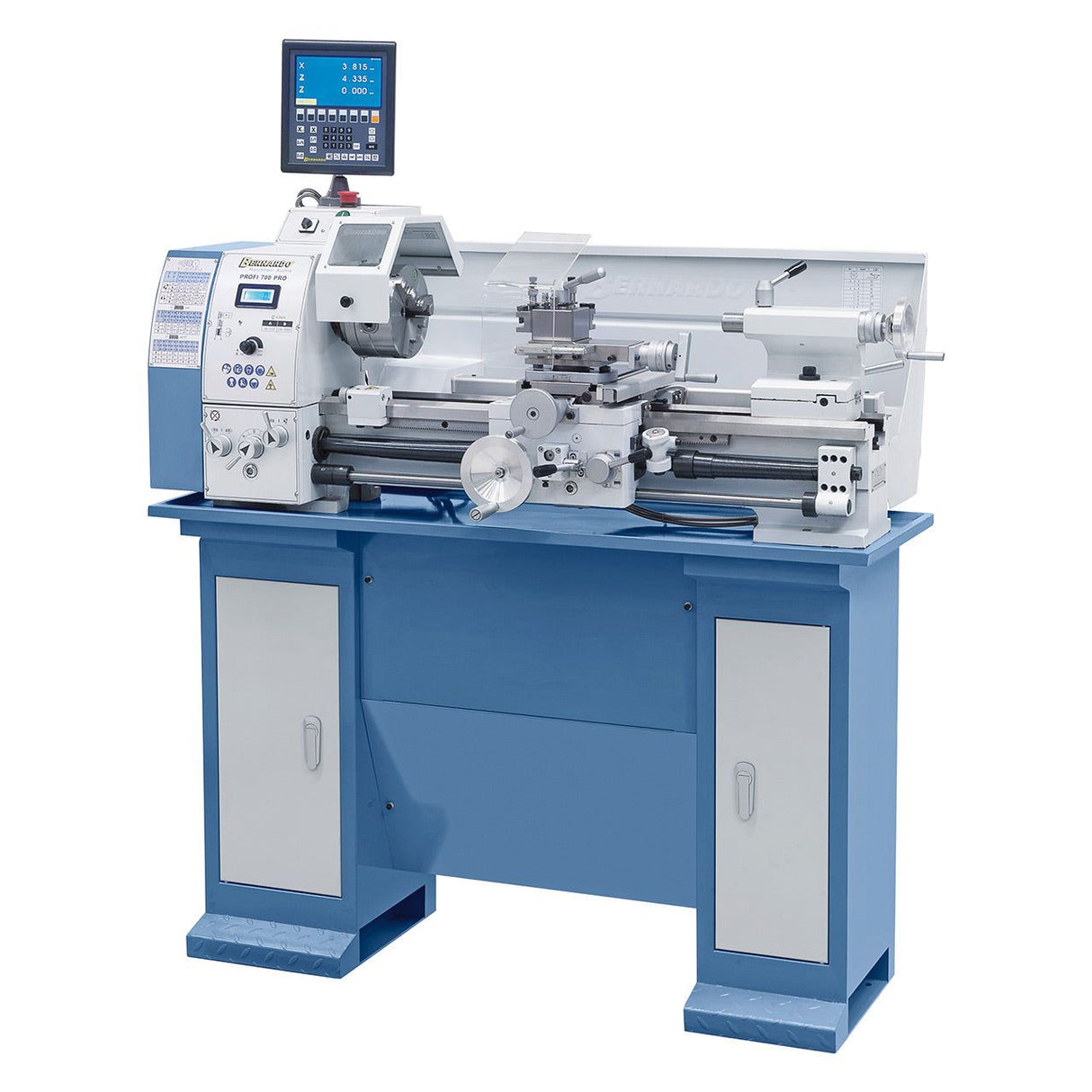 BERNARDO Leit- und Zugspindeldrehmaschine – Modell Profi 700 PRO / 400 V inkl. 2-Achs-Digitalanzeige ES-12 V
