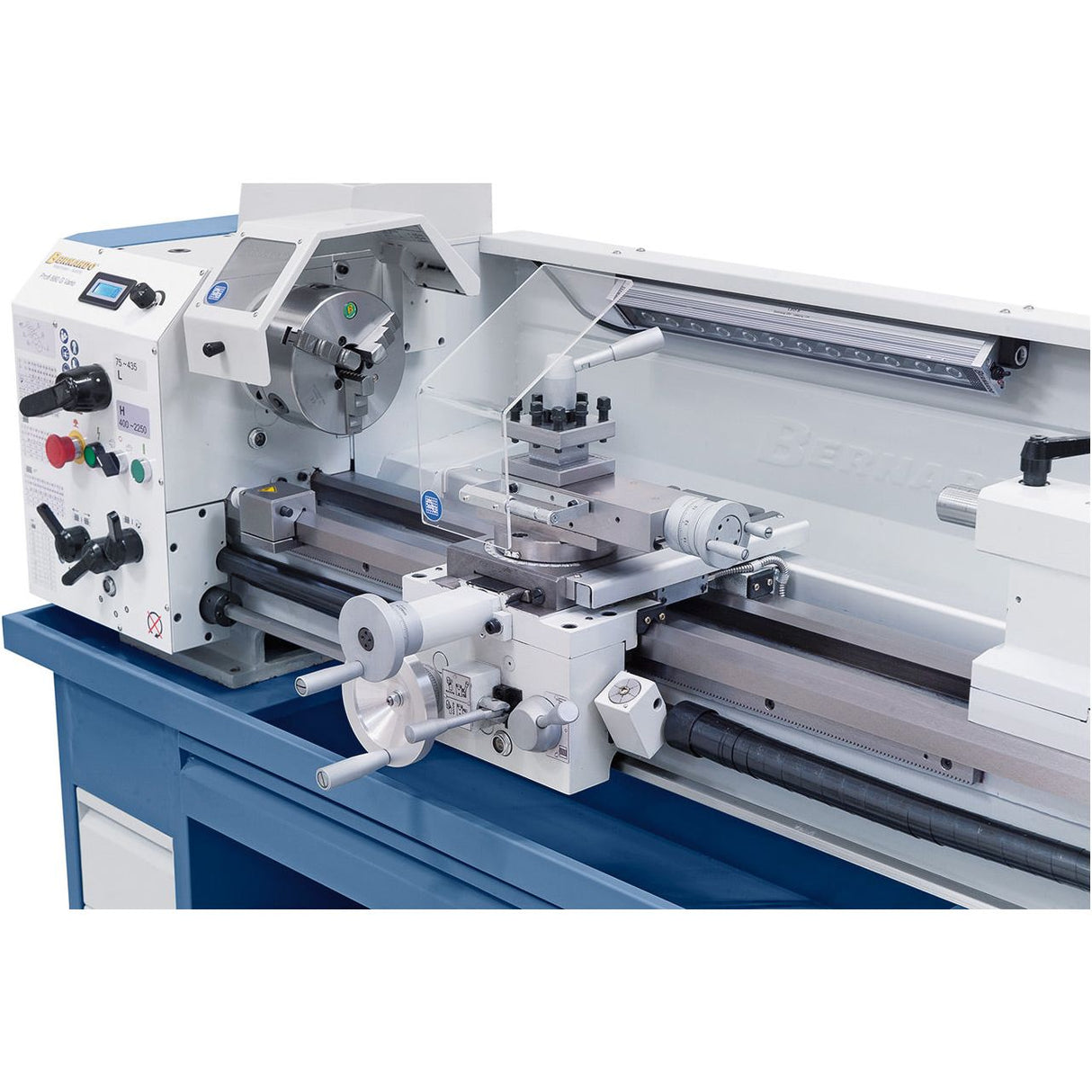 BERNARDO Leit- und Zugspindeldrehmaschine – Modell Profi 880 G Vario / 400 V inkl. 2-Achs-Digitalanzeige ES-12 V