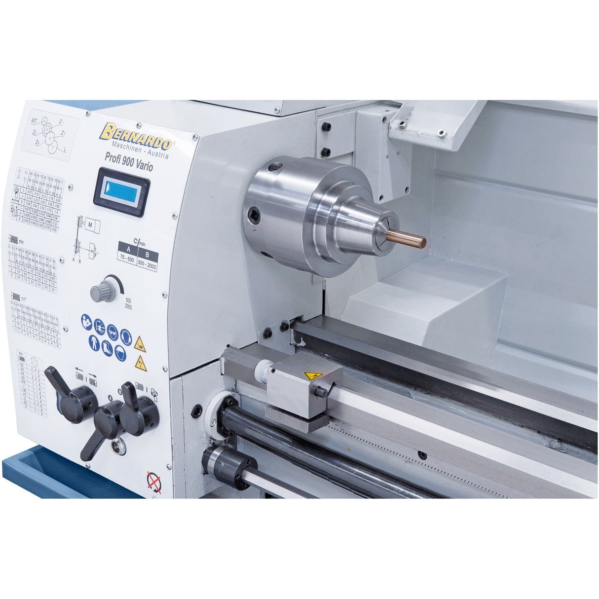 BERNARDO Leit- und Zugspindeldrehmaschine – Modell Profi 900 Vario / 230 V inkl. 2-Achs-Digitalanzeige ES-12 V