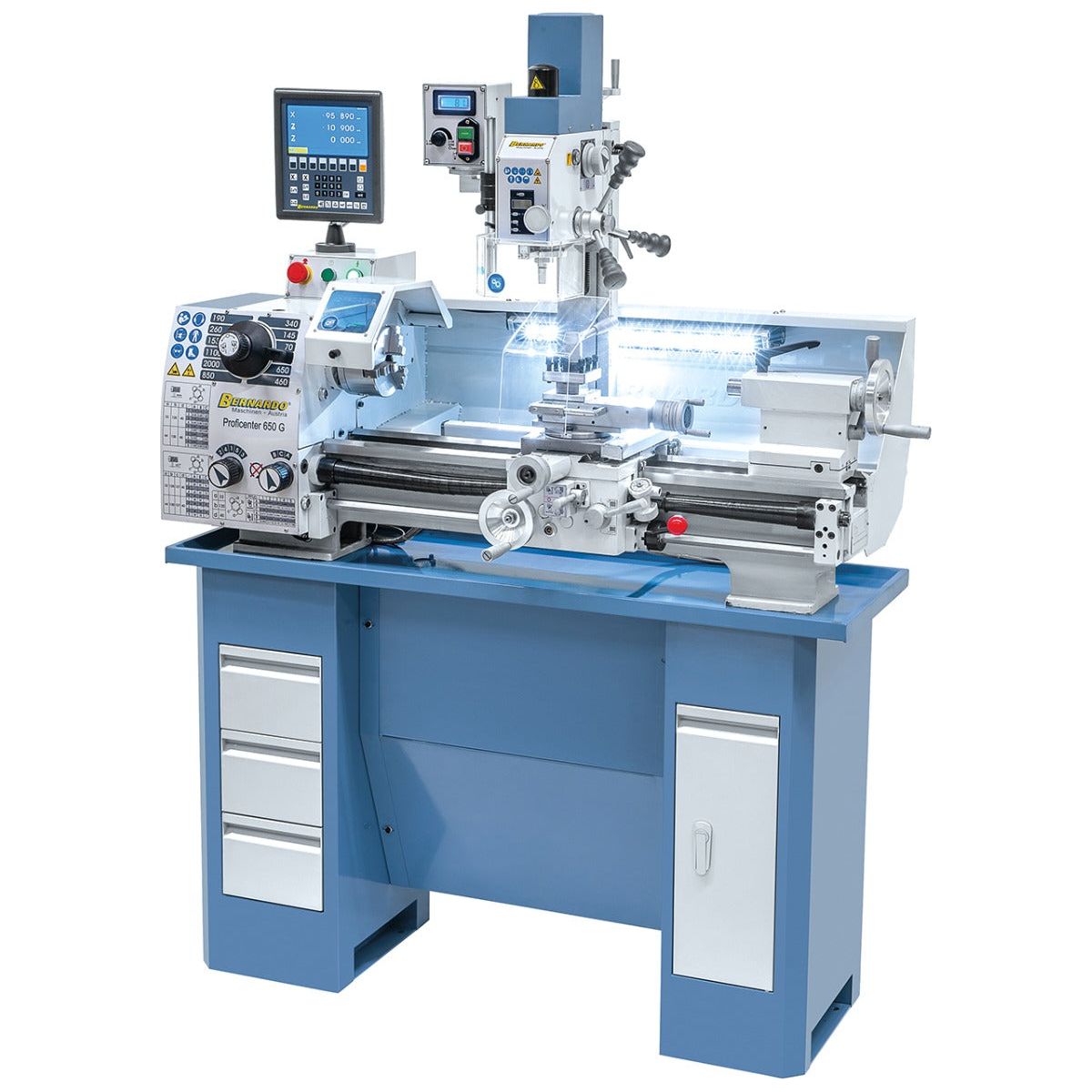BERNARDO Bearbeitungszentre – Modell Bearbeitungszentrum Proficenter 650 G / 400 V inkl. 2-Achs-Digitalanze