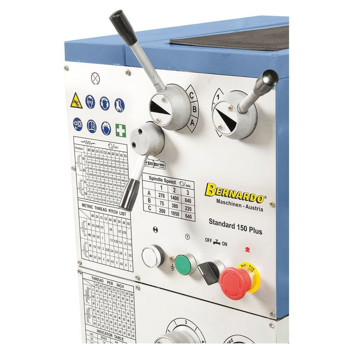 BERNARDO Leit- und Zugspindeldrehmaschine – Modell Standard 150 Plus