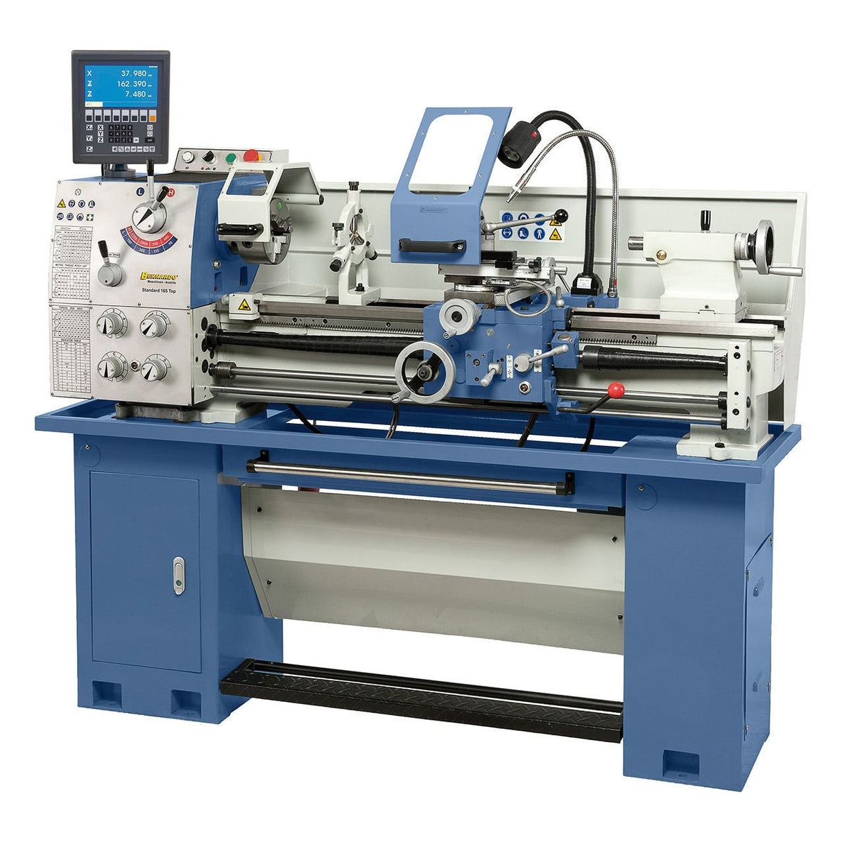 BERNARDO Leit- und Zugspindeldrehmaschine – Modell Standard 165 Top inkl. 3-Achs-Digitalanzeige ES-12 V