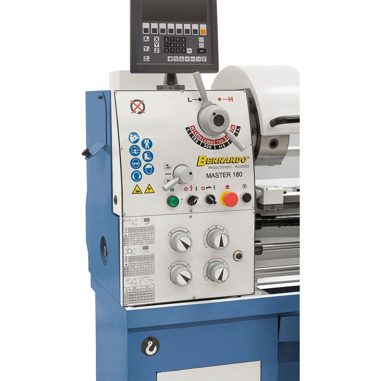 BERNARDO Universaldrehmaschine – Modell Master 180 inkl. 3-Achs-Digitalanzeige ES-12 V