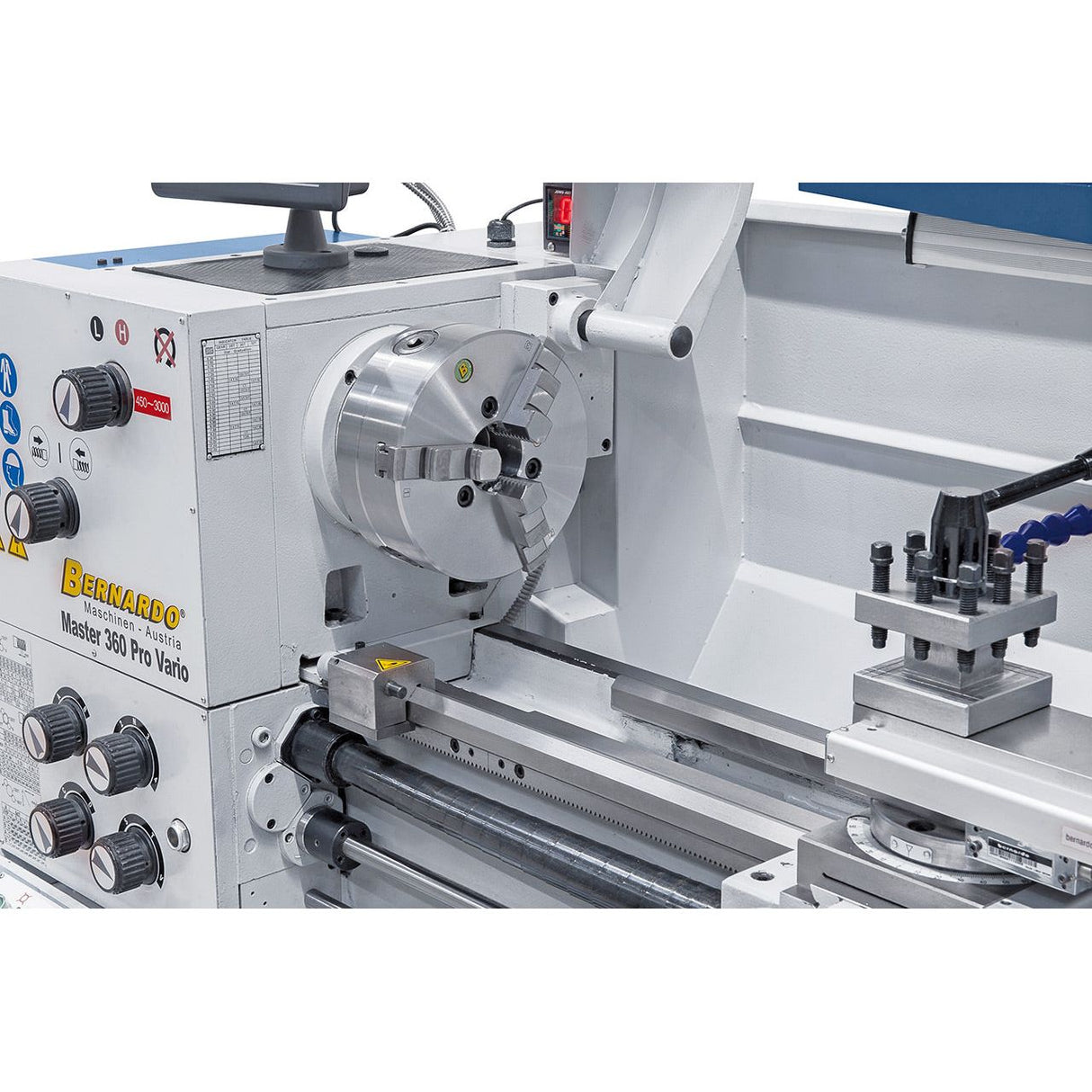 BERNARDO Universaldrehmaschine mit stufenloser Drehzahl – Modell Master 360 Pro Vario inkl. 3-Achs-Digitalanzeige ES-12 V