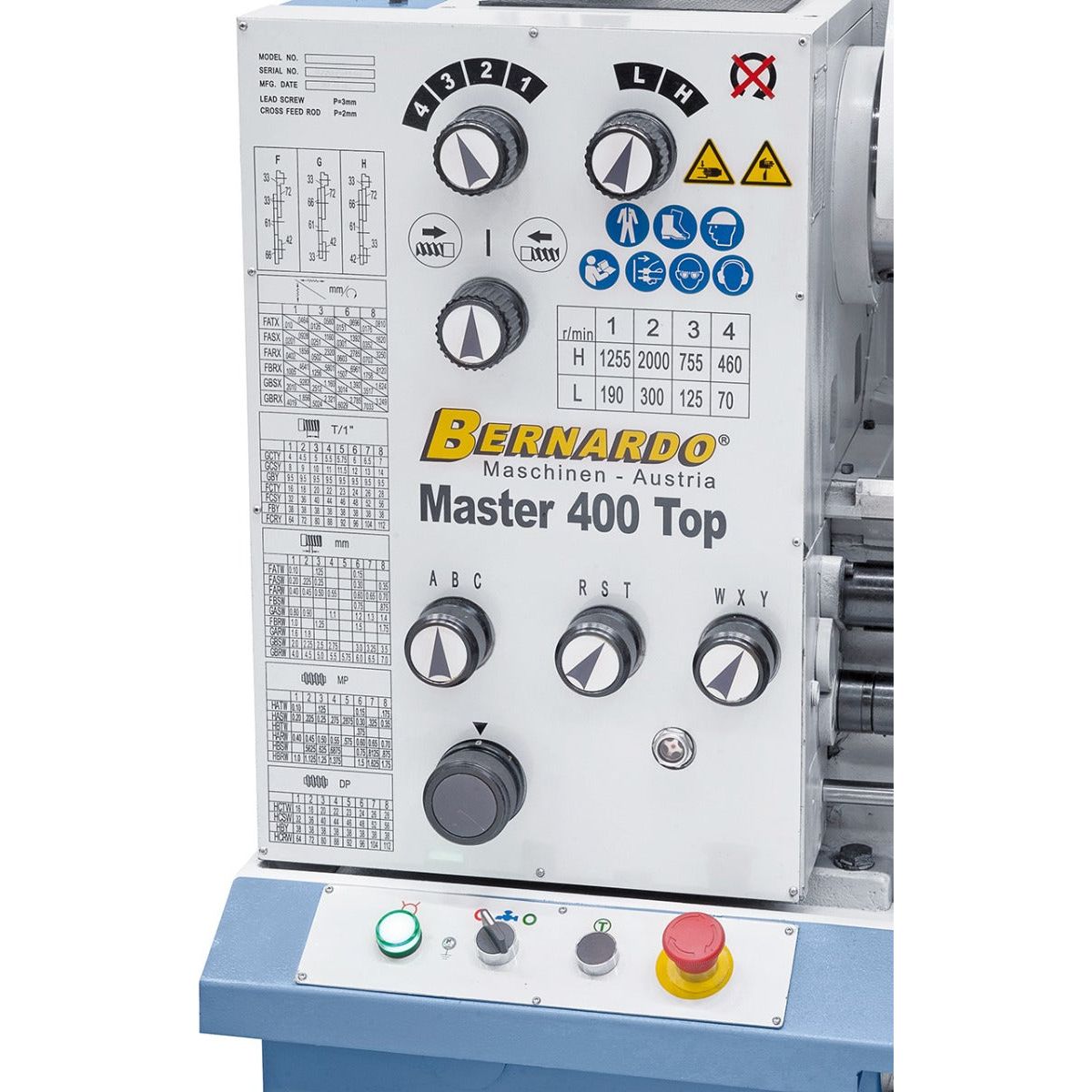BERNARDO Universaldrehmaschine – Modell Master 400 Top inkl. 3-Achs-Digitalanzeige ES-12 V