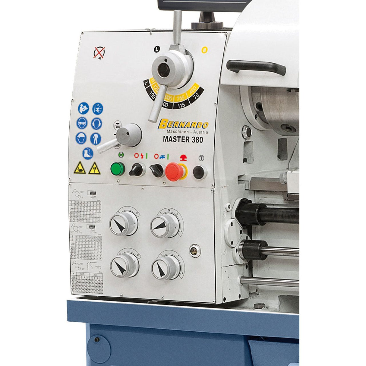BERNARDO Universaldrehmaschine – Modell Master 380 inkl. 3-Achs-Digitalanzeige ES-12 V