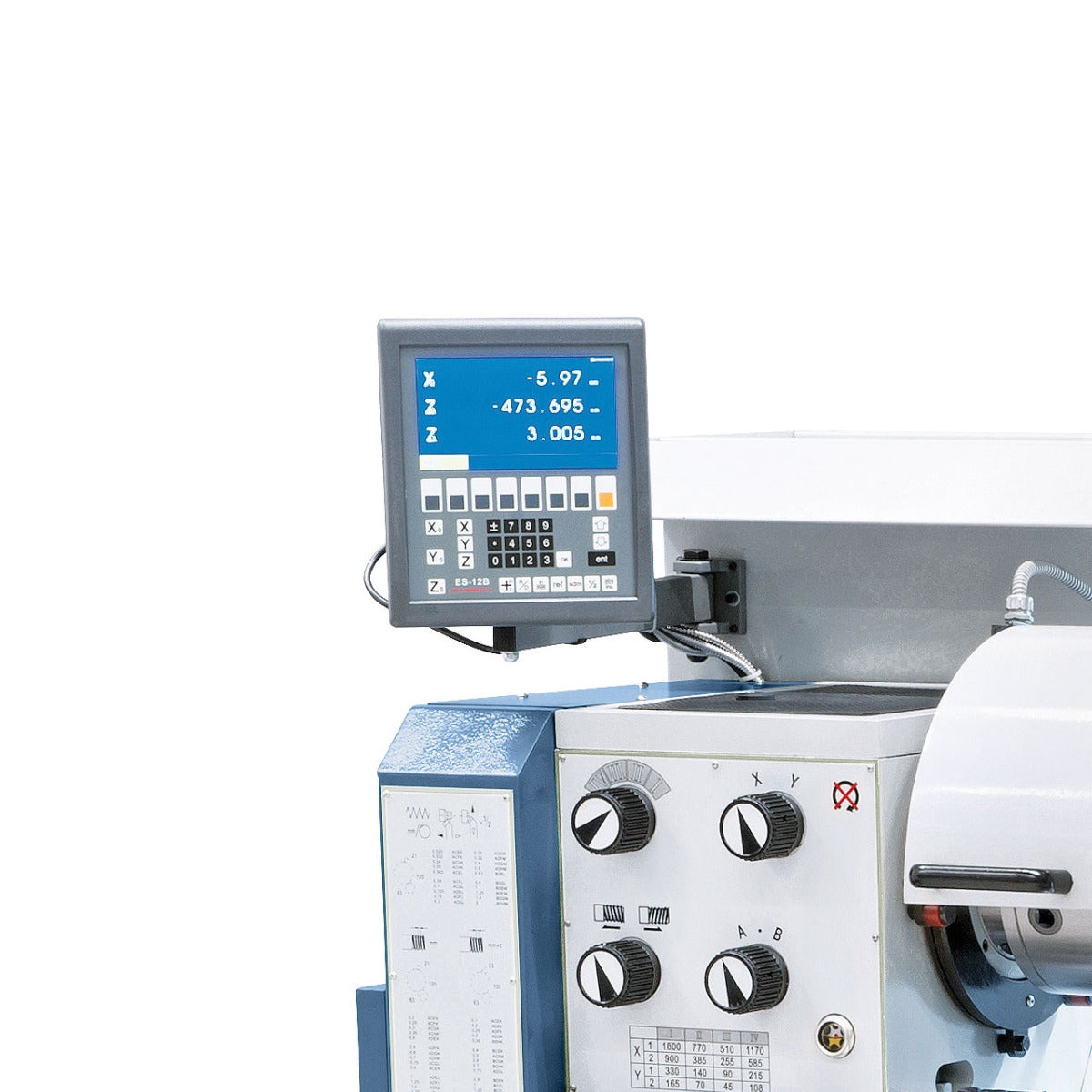 BERNARDO Universaldrehmaschine – Modell Compact 400 inkl. 3-Achs-Digitalanzeige ES-12 V