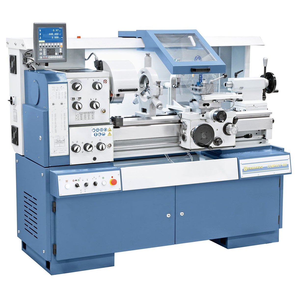 BERNARDO Universaldrehmaschine – Modell Compact 400 inkl. 3-Achs-Digitalanzeige ES-12 V