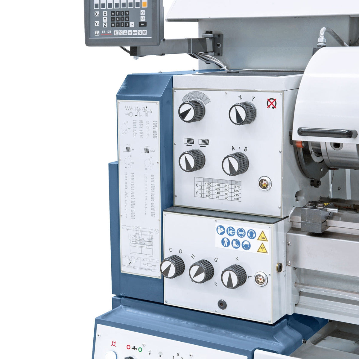 BERNARDO Universaldrehmaschine – Modell Compact 400 inkl. 3-Achs-Digitalanzeige ES-12 V