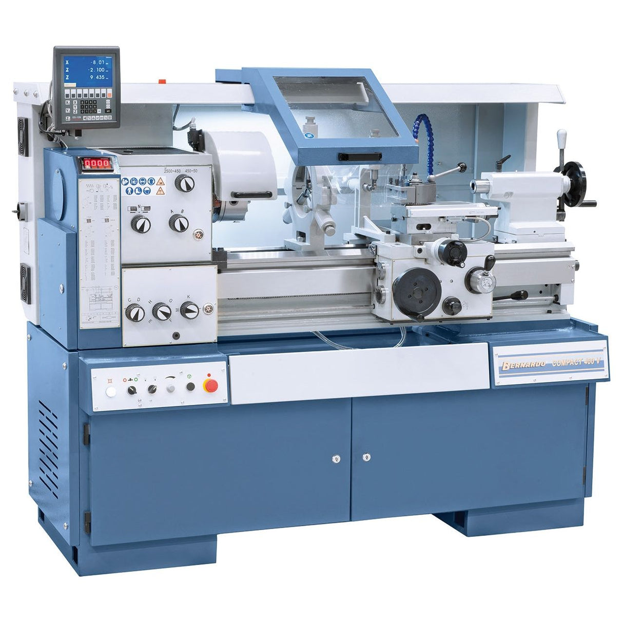 BERNARDO Universaldrehmaschine mit stufenloser Drehzahl – Modell Compact 400 V inkl. 3-Achs-Digitalanzeige ES-12 V