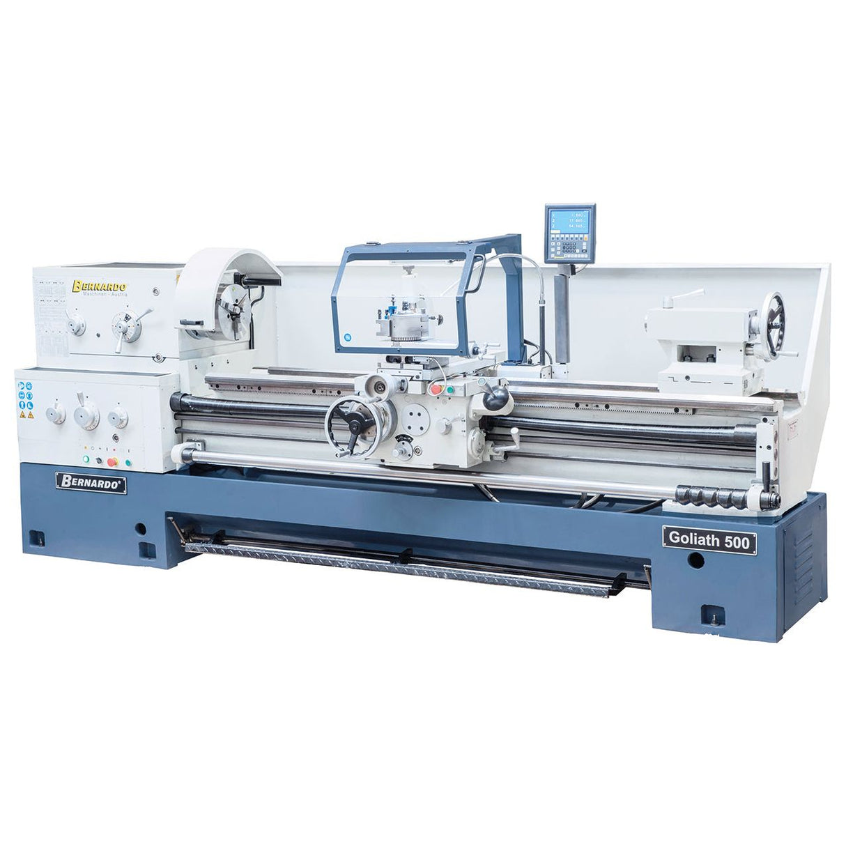 BERNARDO Universaldrehmaschine – Modell Goliath 500 x 1000 inkl. 3-Achs-Digitalanzeige