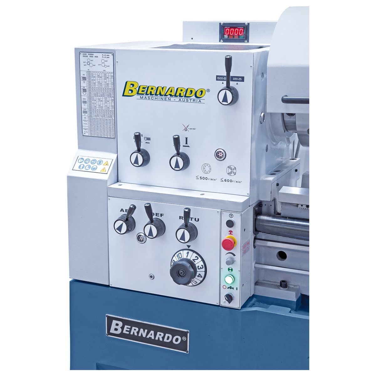 BERNARDO Universaldrehmaschine mit stufenloser Drehzahl – Modell Titan 560 x 1500 Pro Vario