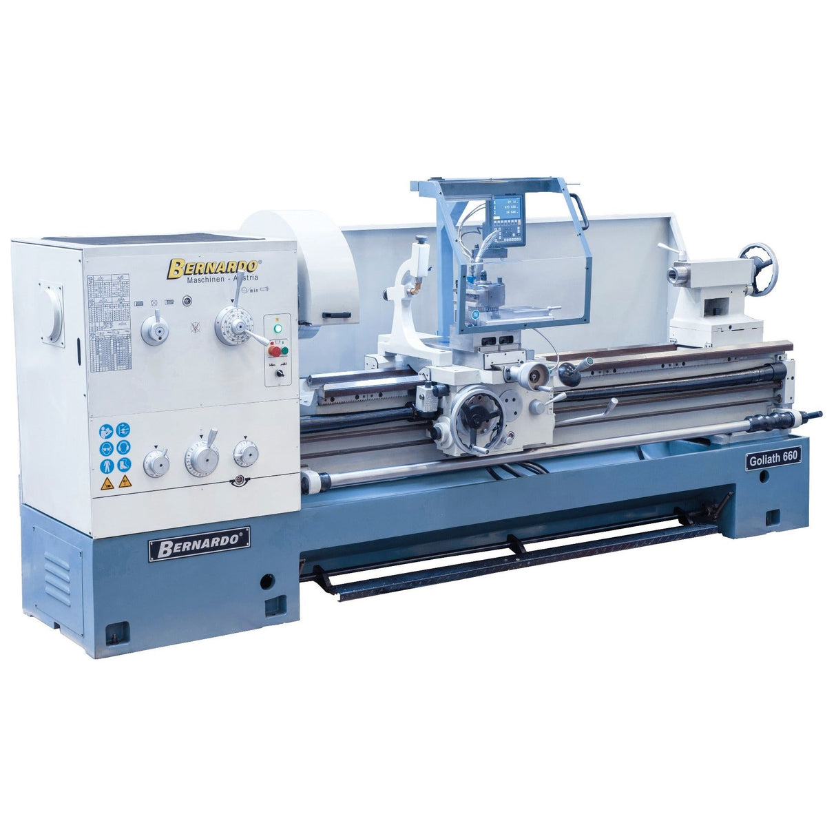 BERNARDO Universaldrehmaschine – Modell Goliath 660 x 1500 inkl. 3-Achs-Digitalanzeige