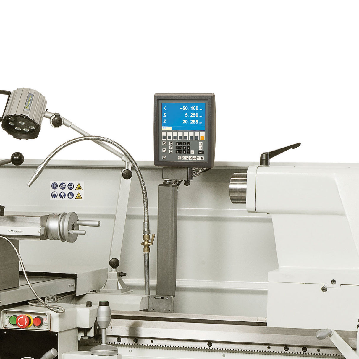 BERNARDO Universaldrehmaschine – Modell Titan 800 x 2000 inkl. 3-Achs-Digitalanzeige