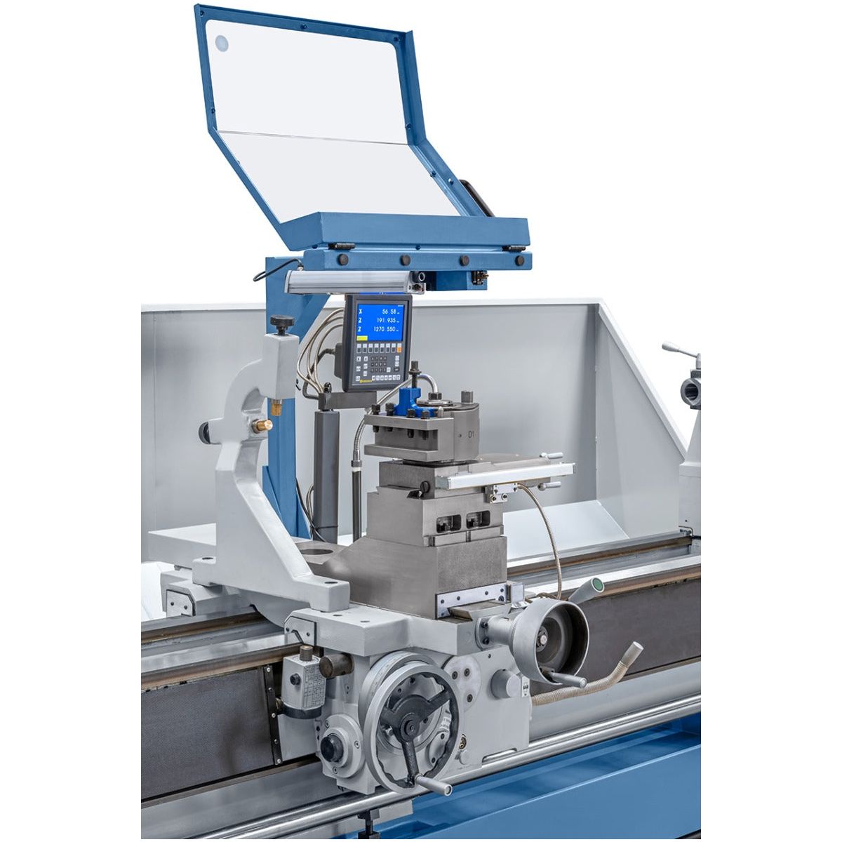 BERNARDO Universaldrehmaschine – Modell Goliath 800 x 1500 inkl. 3-Achs-Digitalanzeige