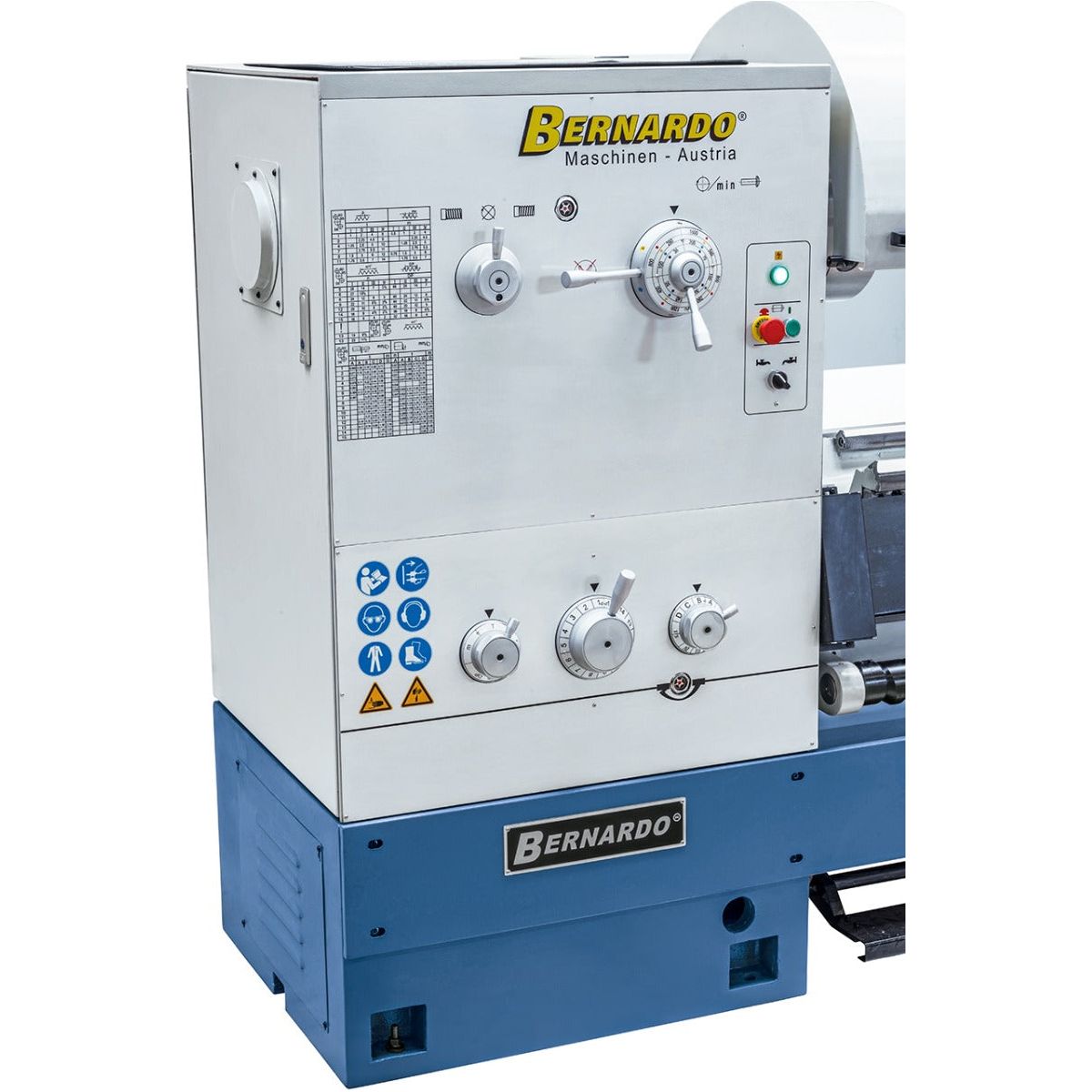 BERNARDO Universaldrehmaschine – Modell Goliath 800 x 1500 inkl. 3-Achs-Digitalanzeige