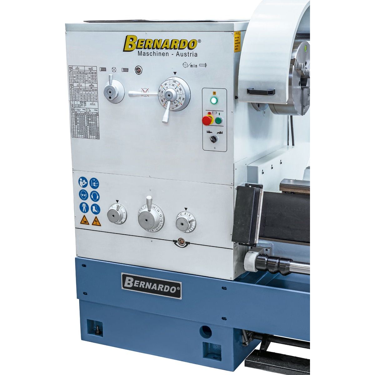 BERNARDO Universaldrehmaschine – Modell Goliath 800 x 3000 inkl. 3-Achs-Digitalanzeige